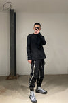 Boris Bidjan Saberi stitched object dyed casual pants AW21 P9.1 ST F0406C